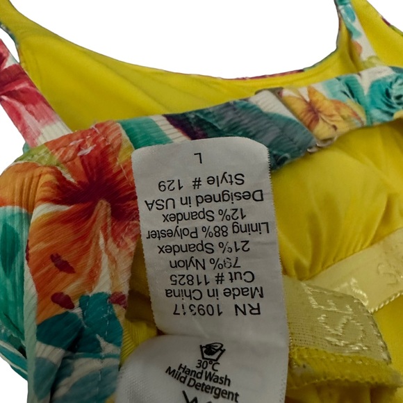 Sunsets Swimwear | Tidepool One Piece Swimsuit in Tropical Adventure Size L - Picture 11 of 11